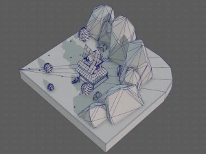cartoon scenes v01 3D Model