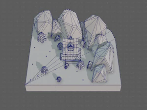 cartoon scenes v01 3D Model