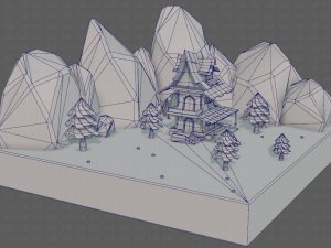 cartoon scenes v01 Modelo 3D