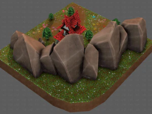 cartoon scenes v01 3D Model
