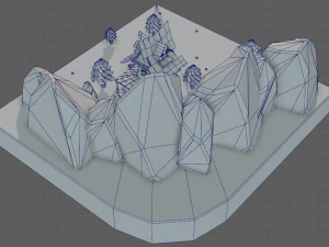 cartoon scenes v01 3D Model