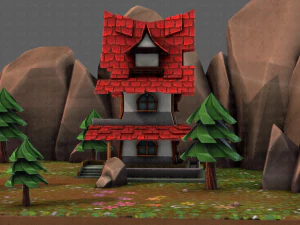 cartoon scenes v01 3D Model