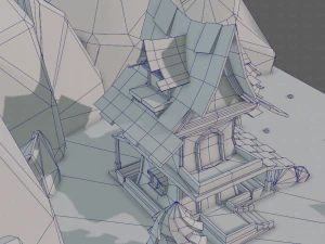 cartoon scenes v01 3D Model