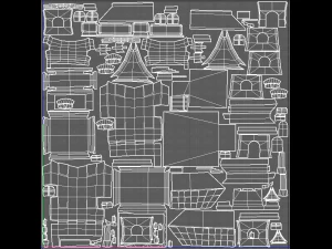 cartoon scenes v01 3D Model