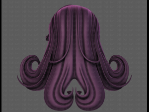 3d hair style for girl v77 Modelo 3D