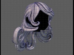 3d hair style for girl v77 Modelo 3D