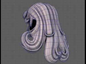 3d hair style for girl v77 Modelo 3D
