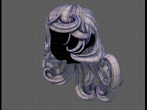 3d hair style for girl v77 Modelo 3D