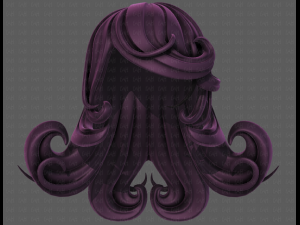 3d hair style for girl v77 Modelo 3D
