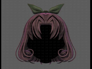 3d hair style for girl v78 3D Model