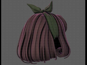 3d hair style for girl v78 3D Model