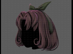 3d hair style for girl v78 3D Model