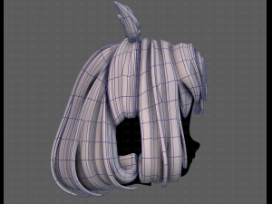 3d hair style for girl v78 Modèle 3D