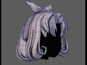 3d hair style for girl v78 Modèle 3D