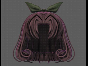 3d hair style for girl v78 3D Model