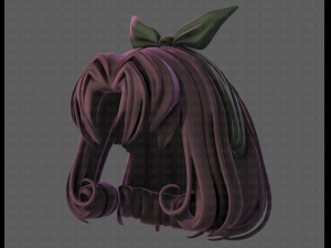 3d hair style for girl v78 Modèle 3D