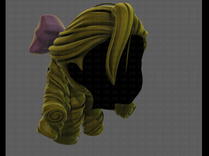 3d hair style for girl v79 Modèle 3D