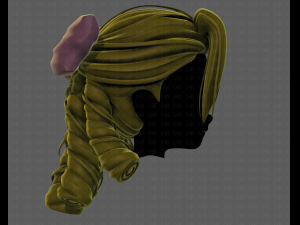 3d hair style for girl v79 Modèle 3D