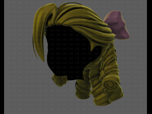 3d hair style for girl v79 Modèle 3D