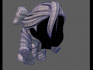 3d hair style for girl v79 Modèle 3D