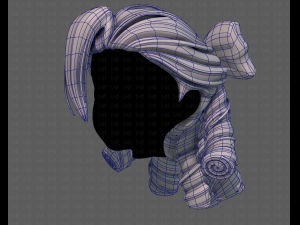 3d hair style for girl v79 Modèle 3D