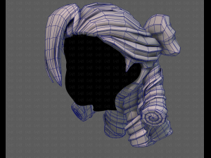 3d hair style for girl v79 Modèle 3D