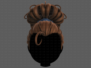 3d hair style for girl v80 Modelo 3D
