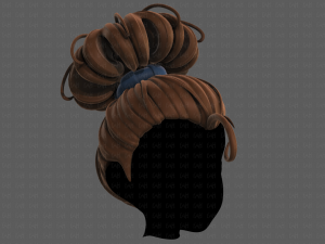 3d hair style for girl v80 Modelo 3D