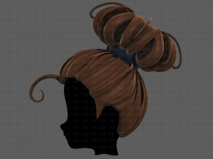3d hair style for girl v80 Modelo 3D