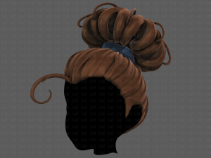 3d hair style for girl v80 Modelo 3D