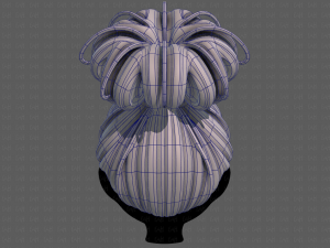 3d hair style for girl v80 Modelo 3D