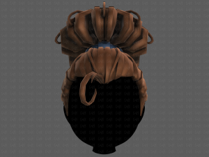 3d hair style for girl v80 Modelo 3D
