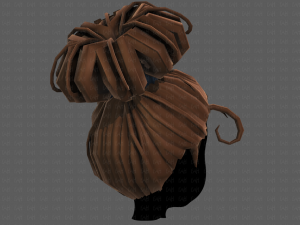 3d hair style for girl v80 Modelo 3D