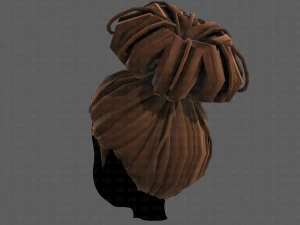 3d hair style for girl v80 3D Model
