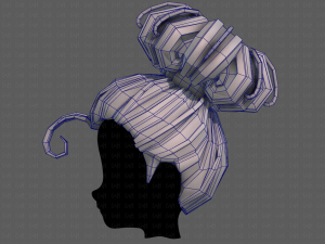 3d hair style for girl v80 Modelo 3D