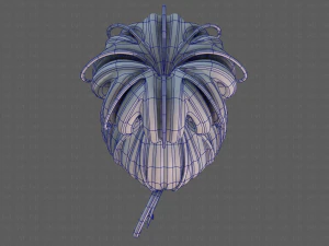 3d hair style for girl v80 3D Model