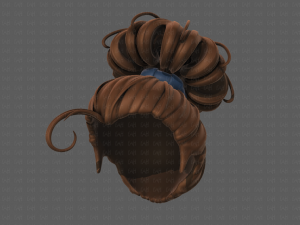 3d hair style for girl v80 Modelo 3D