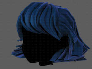 3d hair style for girl v81 3D Модель