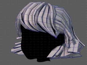 3d hair style for girl v81 3D Модель