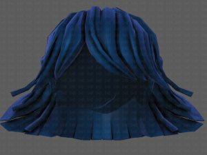3d hair style for girl v81 3D Модель