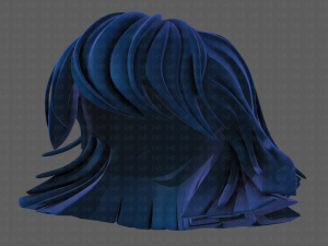 3d hair style for girl v81 3D Модель