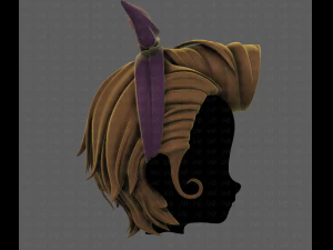 Acconciatura 3d per ragazza v82 Modello 3D