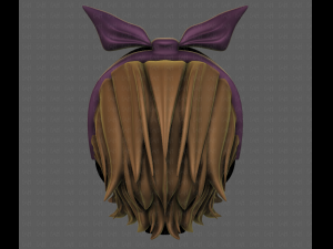 3d hair style for girl v82 Modelo 3D
