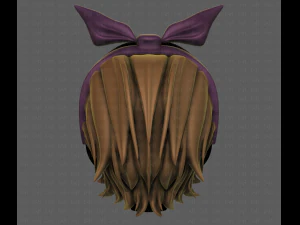 Acconciatura 3d per ragazza v82 Modello 3D