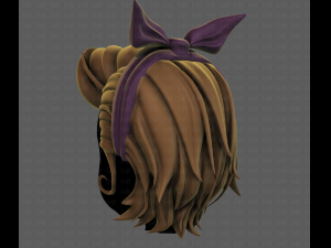 3d hair style for girl v82 Modelo 3D