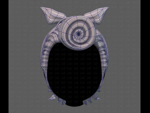 Acconciatura 3d per ragazza v82 Modello 3D