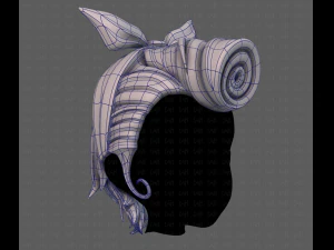 Acconciatura 3d per ragazza v82 Modello 3D