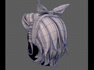 Acconciatura 3d per ragazza v82 Modello 3D