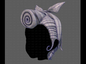 Acconciatura 3d per ragazza v82 Modello 3D