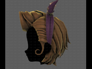 3d hair style for girl v82 Modelo 3D